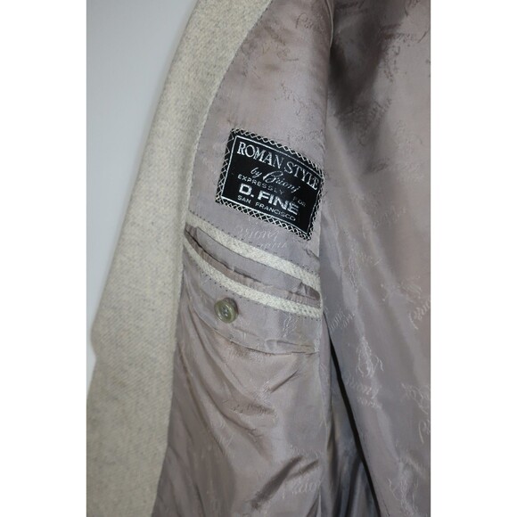 Vintage Brioni Cashmere Field Jacket Blazer Safari Sports Logo Buttons 42 52 - Picture 12 of 16